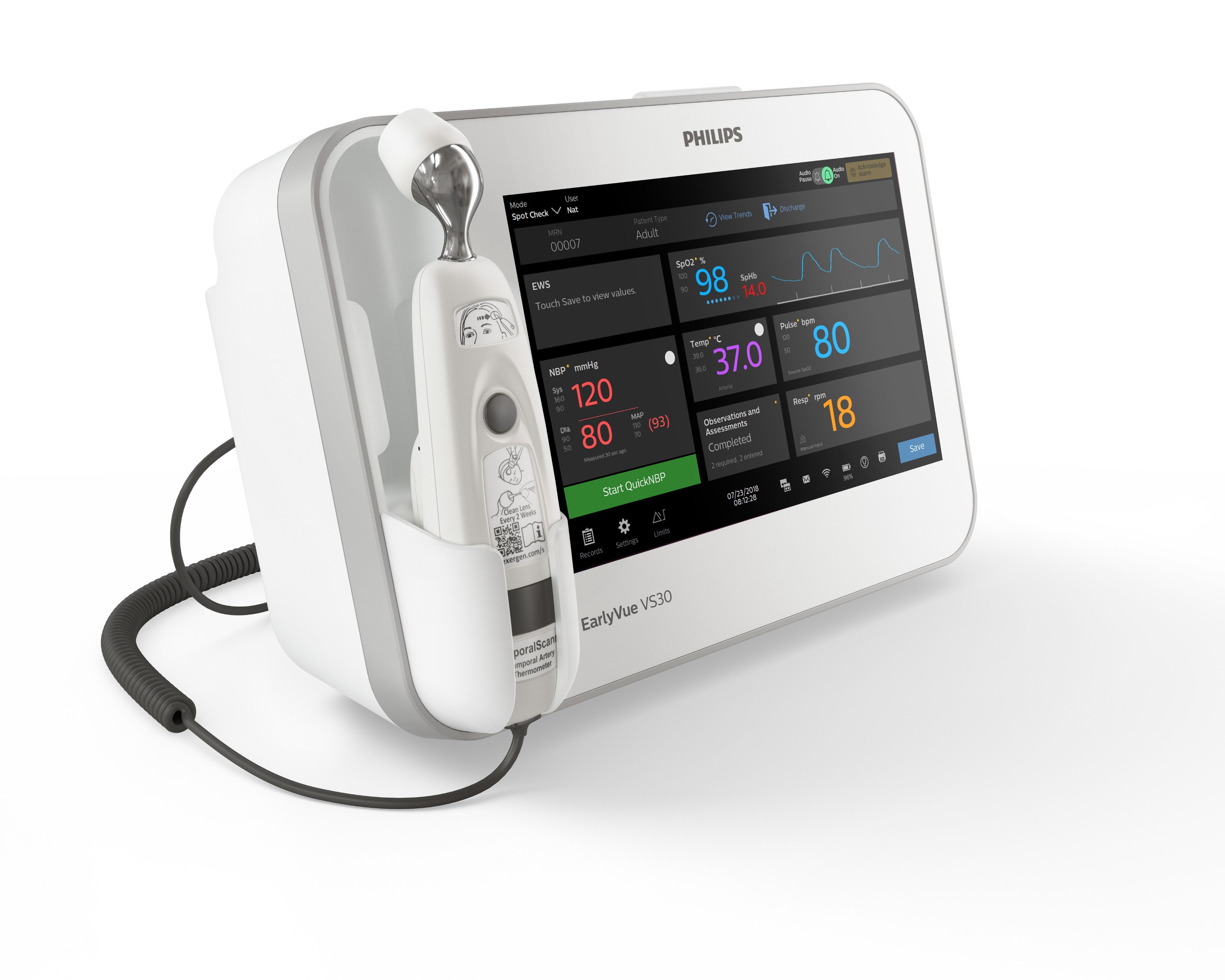 Monitor de Triagem Philips EarlyVue VS30